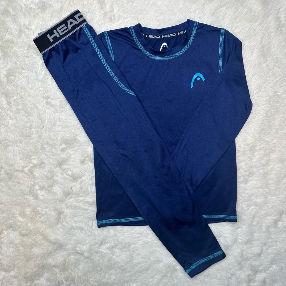 Head Base Layer Set Blue Size 7